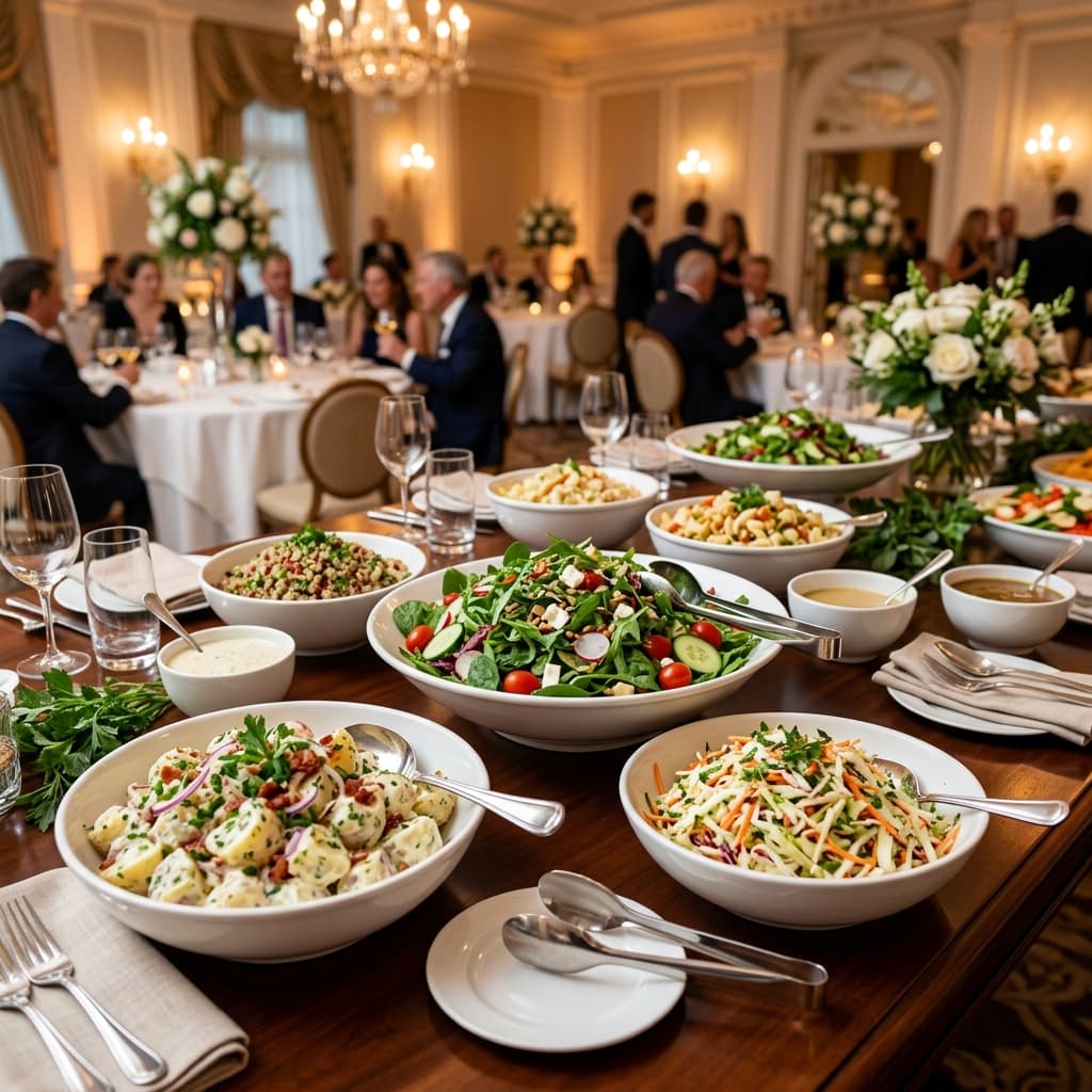 Elegant Buffet Salad Spread - Dinidu Gardens
